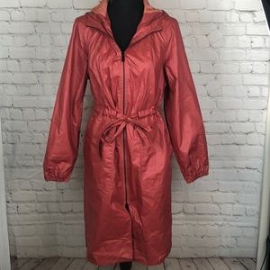 A new day trench rain jacket coat coral medium